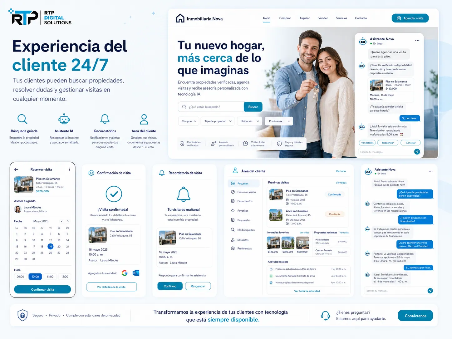 Experiencia del cliente para inmobiliarias en Navarra